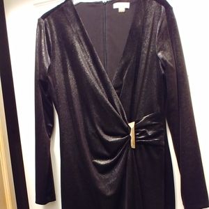 Brand newCalvin Klein Metallic Buckle Sheath Dress